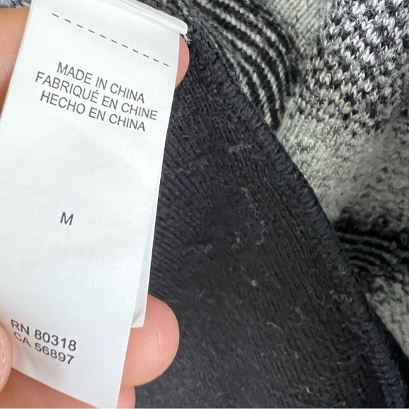 Lucky Brand Long Draped Open Front Waterfall Color Block Cardigan M - Picture 11 of 15